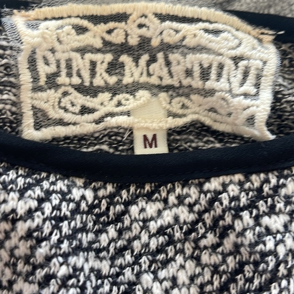 Pink Martini Mixed Material Blouse Size M - Picture 6 of 8